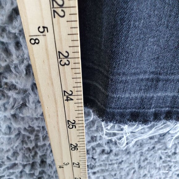 Just Black Jeans Womens Size 27 Gray Skinny Frayed Hem Stretch Denim - Picture 9 of 12
